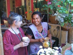 Susanna Starr & Eloisa Gutierrez with Oaxaca hot chocolate