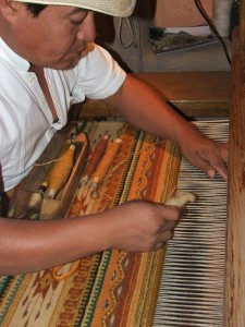 A Taste of Oaxaca in Taos, New Mexico: Master Zapotec Weaver, Florentino Gutierrez, Gives Weaving Demonstration with his cousin Hugo