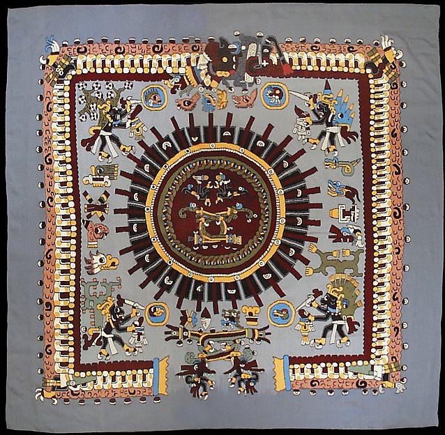 Image from Borgia Codex 9'4" x 9'4" by Emiliano and Arnulfo Mendoza