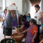 Women preparing Tejate